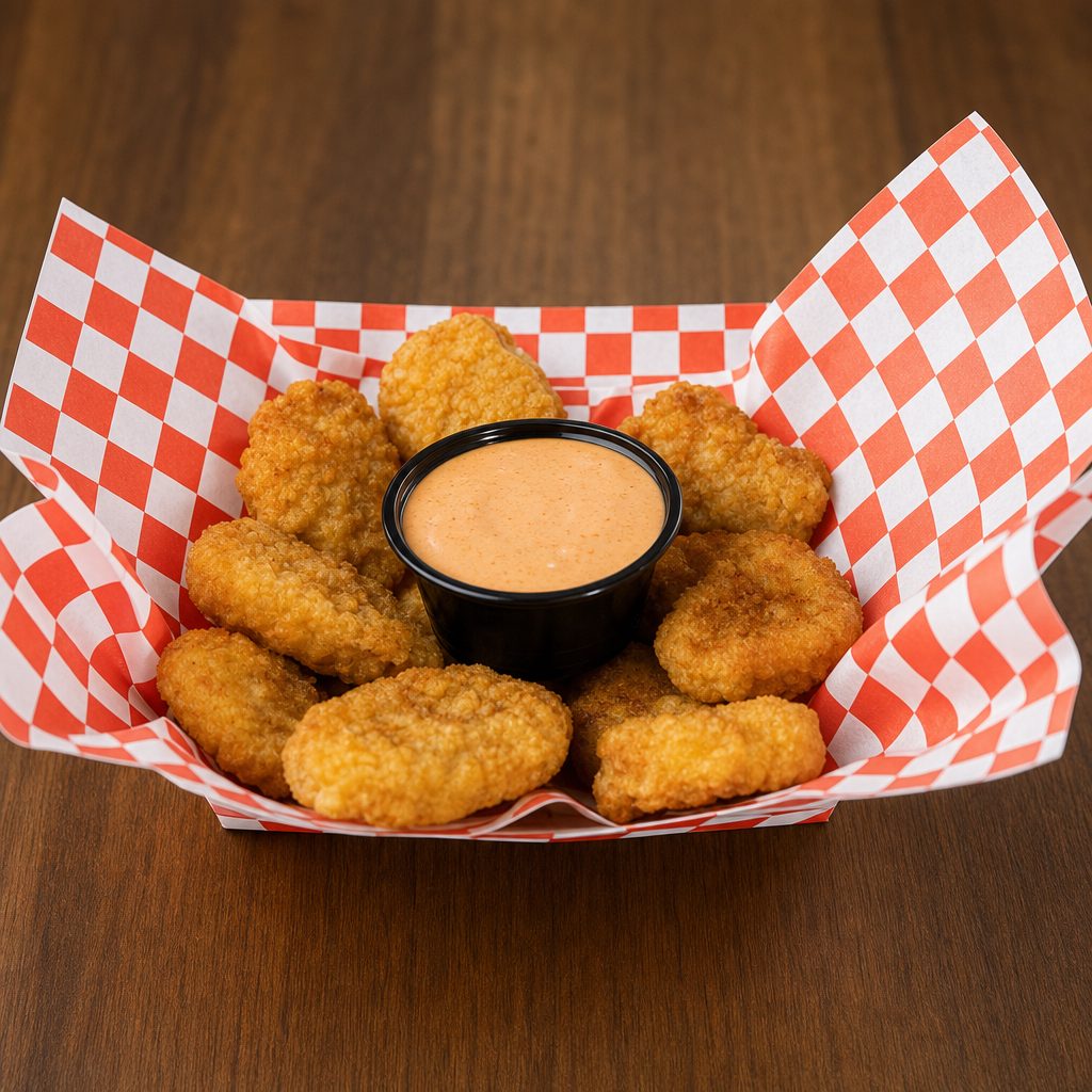 Chicken nuggets (10 pieces).