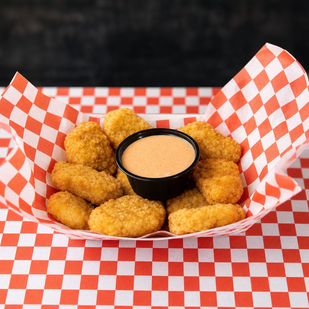 Chicken nuggets (10 pieces).
