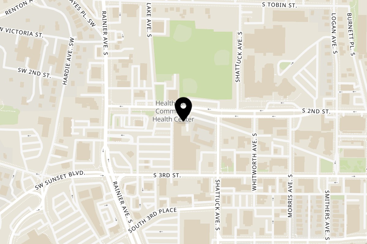 Map showing the location of SMA5H SMA5H Renton on 203 South 2nd Street, Suite A in Renton